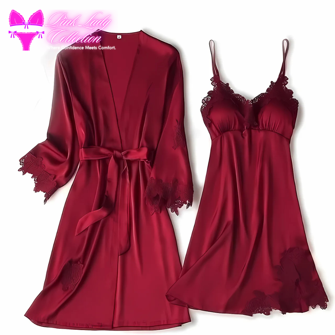 Pink Lady Silk Nightwear