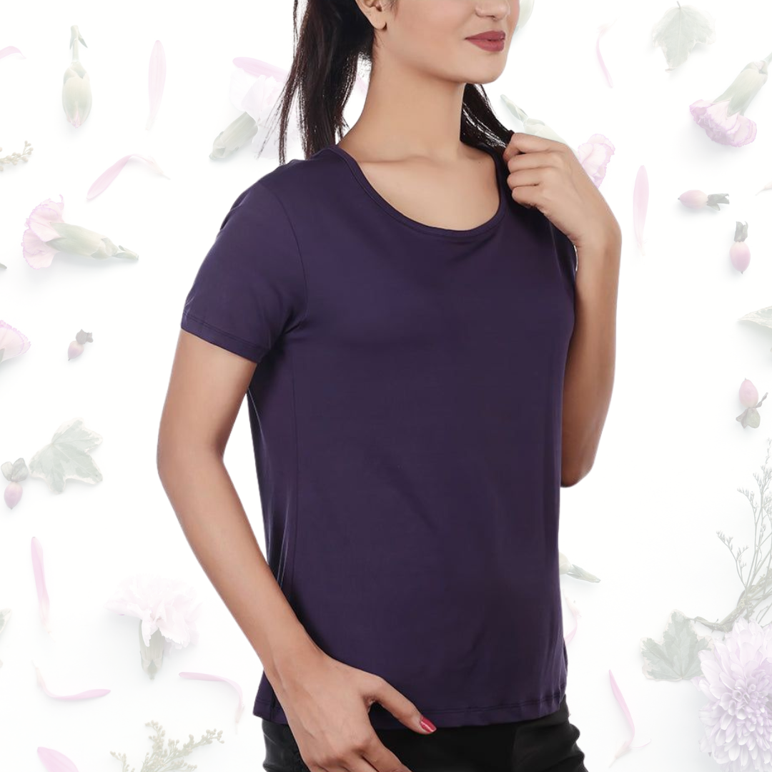 Purple Plain T.Shirt