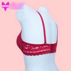 Rose-Padded Wired Bra