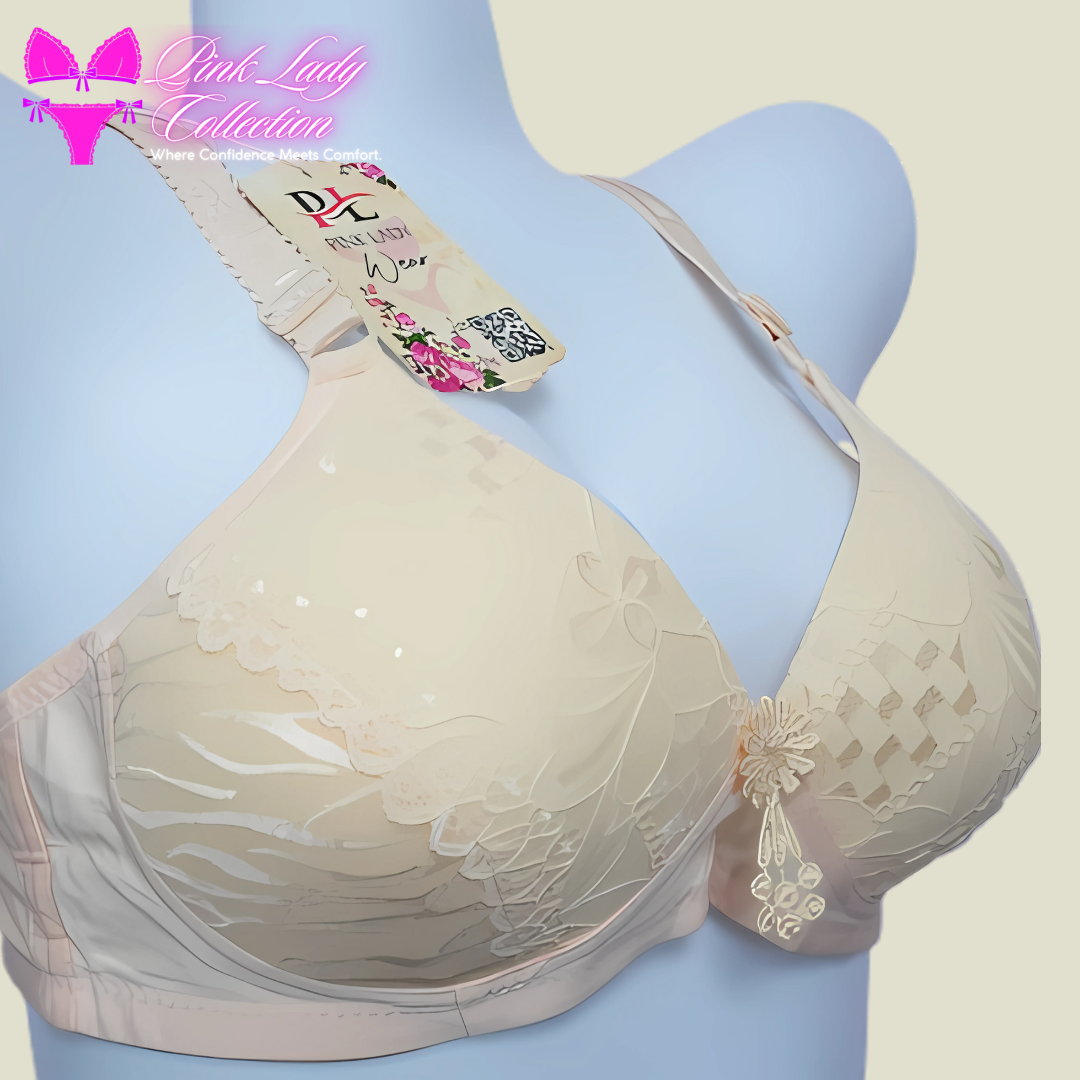 Beige Light Padded Bra With Long Straps