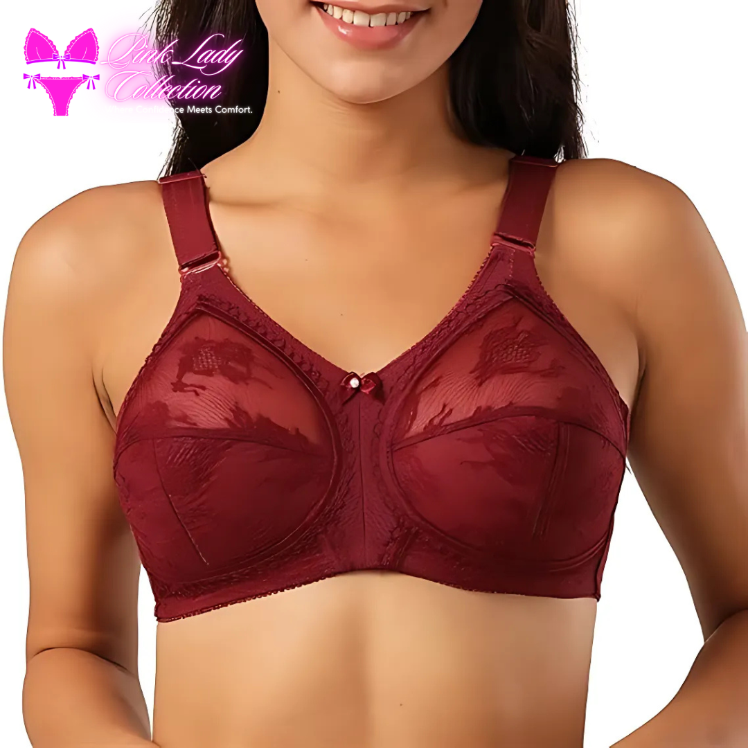 Maroon Doreen Bra-Full Coverage