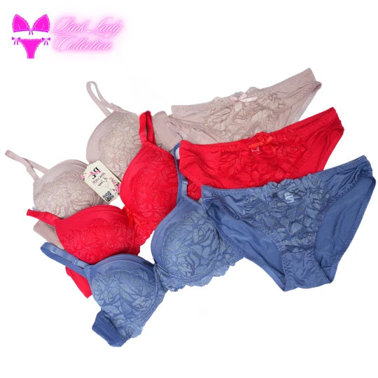 Blushing Bride Push-Up Double Padded Bra N Panty Set