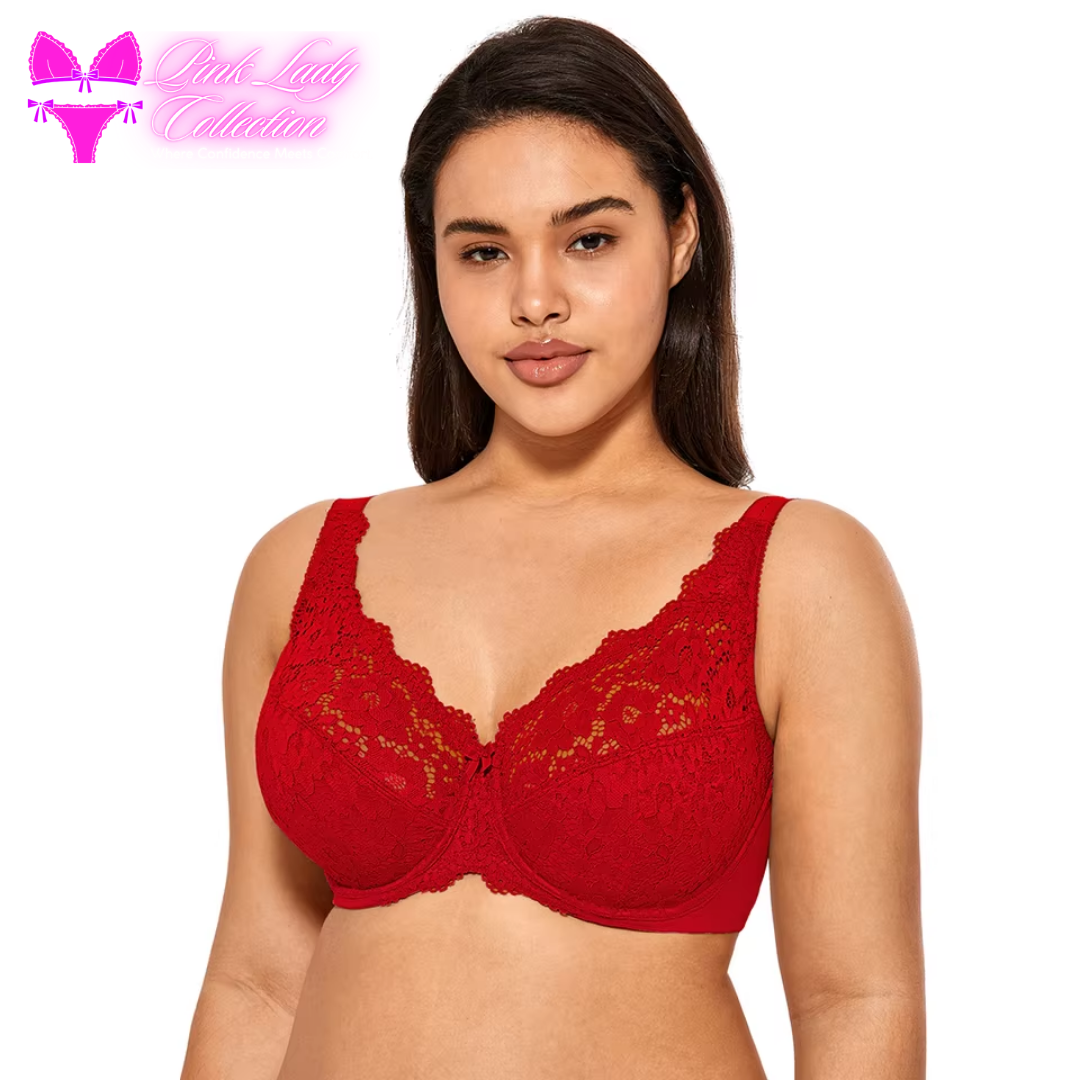 Maroon Marvel non-Padded Bra with lacy cups